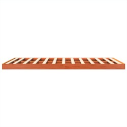 Cadre de lit sans matelas cire marron 160x200cm bois pin massif 