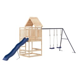 Aire de jeux d'extérieur bois de pin massif 