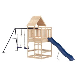 Aire de jeux d'extérieur bois de pin massif 