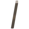 Pieds de table à manger en forme de U, 2 pièces, acier naturel, 100 x (72-73) cm 