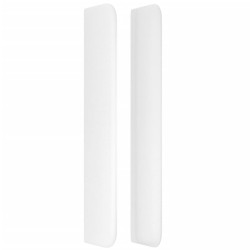 Tête de lit avec oreilles Blanc 93x16x118/128 cm Similicuir 