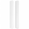 Tête de lit avec oreilles Blanc 93x16x118/128 cm Similicuir 