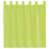 Rideaux en voile avec passants 2 pcs vert pomme 