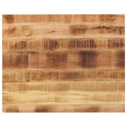 Dessus de table rectangulaire bois massif de manguier brut 