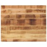 Dessus de table rectangulaire bois massif de manguier brut 
