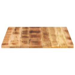 Dessus de table rectangulaire bois massif de manguier brut 