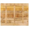 Dessus de table rectangulaire bois massif de manguier brut 