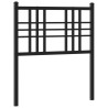 Tête de lit métal noir 80 cm 