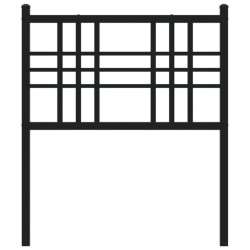 Tête de lit métal noir 80 cm 