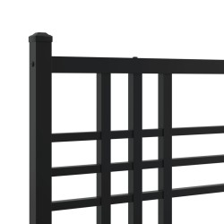 Tête de lit métal noir 80 cm 