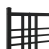 Tête de lit métal noir 80 cm 