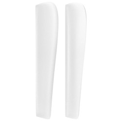 Tête de lit avec oreilles Blanc 93x23x118/128 cm Similicuir 