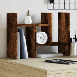 Organisateur de bureau chêne fumé 34,5x15,5x35,5 cm 