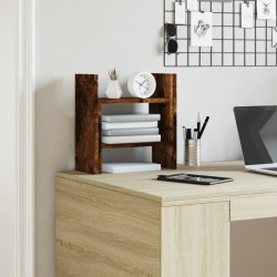 Organisateur de bureau chêne fumé 34,5x15,5x35,5 cm 