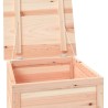 Boîte à coussins d'extérieur 50x50x56 cm Bois de sapin massif 