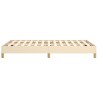 Cadre de lit sans matelas crème 120x190 cm tissu 