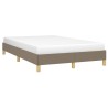 Cadre de lit sans matelas taupe 120x190 cm tissu 