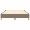 Cadre de lit sans matelas taupe 120x190 cm tissu 