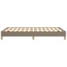 Cadre de lit sans matelas taupe 120x190 cm tissu 