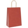 Sacs en papier 50 pcs avec poignées rouge 21x11x28 cm 