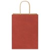 Sacs en papier 50 pcs avec poignées rouge 21x11x28 cm 