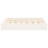 Lit pour chien Blanc 61,5x49x9 cm Bois de pin solide 