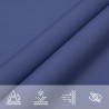 Voile de parasol tissu oxford rectangulaire 2,5x3 m bleu 
