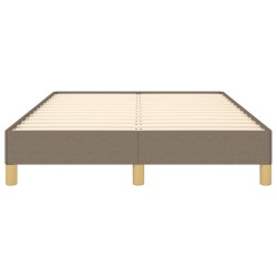 Cadre de lit sans matelas taupe 120x190 cm tissu 