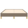 Cadre de lit sans matelas taupe 120x190 cm tissu 