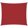 Voile de parasol tissu oxford rectangulaire 2,5x3 m rouge 