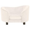 Canapé pour chien Crème 69x49x40 cm Peluche 