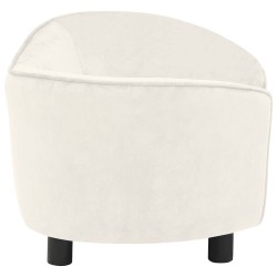 Canapé pour chien Crème 69x49x40 cm Peluche 