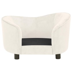 Canapé pour chien Crème 69x49x40 cm Peluche 