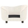 Canapé pour chien Crème 69x49x40 cm Peluche 