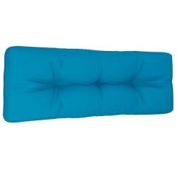 Coussin de palette bleu clair 120x40x12 cm tissu 