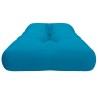 Coussin de palette bleu clair 120x40x12 cm tissu 