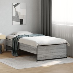 Cadre de lit sans matelas sonoma gris 90x200 cm 