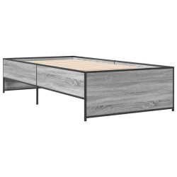 Cadre de lit sans matelas sonoma gris 90x200 cm 
