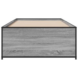 Cadre de lit sans matelas sonoma gris 90x200 cm 