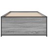 Cadre de lit sans matelas sonoma gris 90x200 cm 