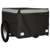 Remorque de vélo noir et gris 45 kg fer 