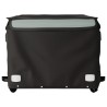 Remorque de vélo noir et gris 45 kg fer 