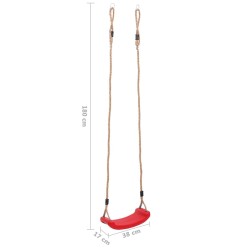 Siège de balançoire pour enfants Rouge 