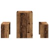 Ensemble table à manger et bancs 3 pcs bois d'ingénierie 