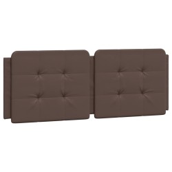 Lit avec matelas marron 120x200 cm similicuir 