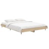 Cadre de lit sans matelas chêne sonoma 135x190 cm 
