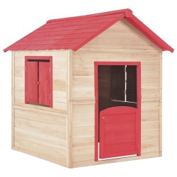 Maison de jeu pour enfants Bois de sapin Rouge 