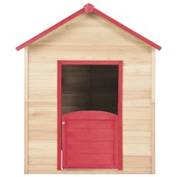 Maison de jeu pour enfants Bois de sapin Rouge 