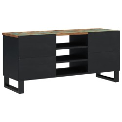 Meuble TV 100x33x46 cm bois de récupération et d'ingénierie 