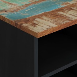 Meuble TV 100x33x46 cm bois de récupération et d'ingénierie 